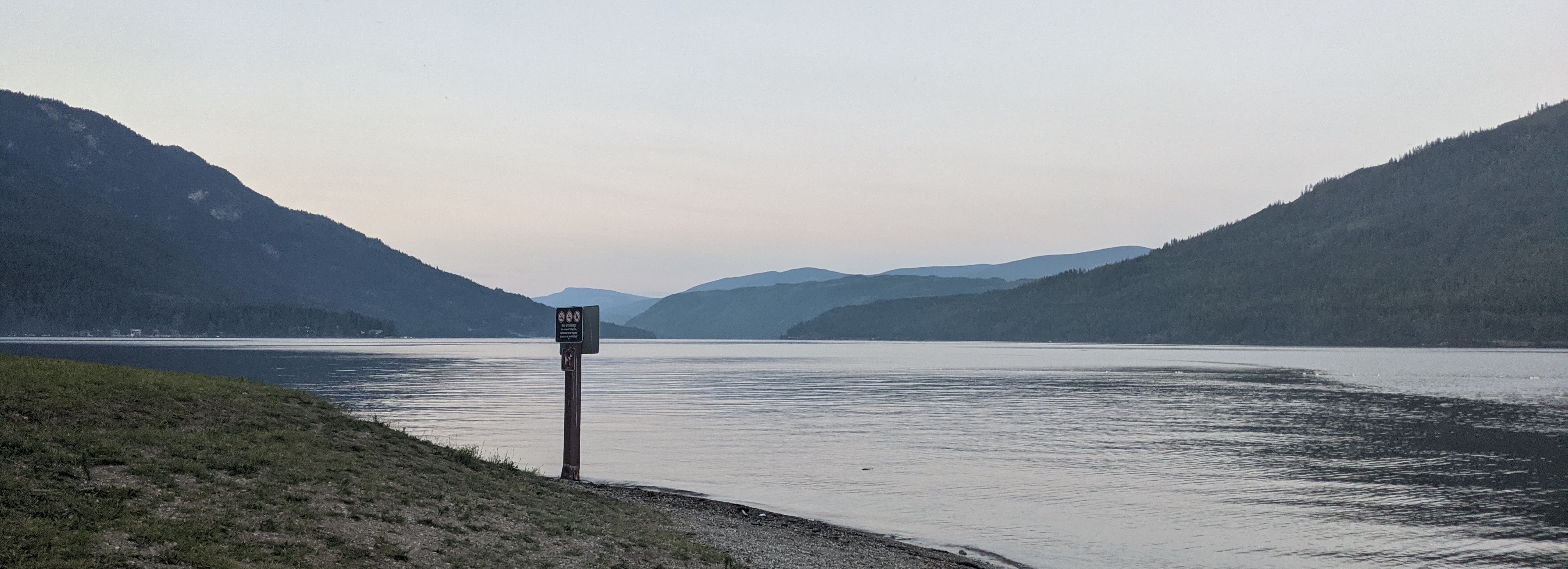 This photo is a banner photo depicting the lake at Heralk Provincial Park outside of Salmon Arm, British Columbia.